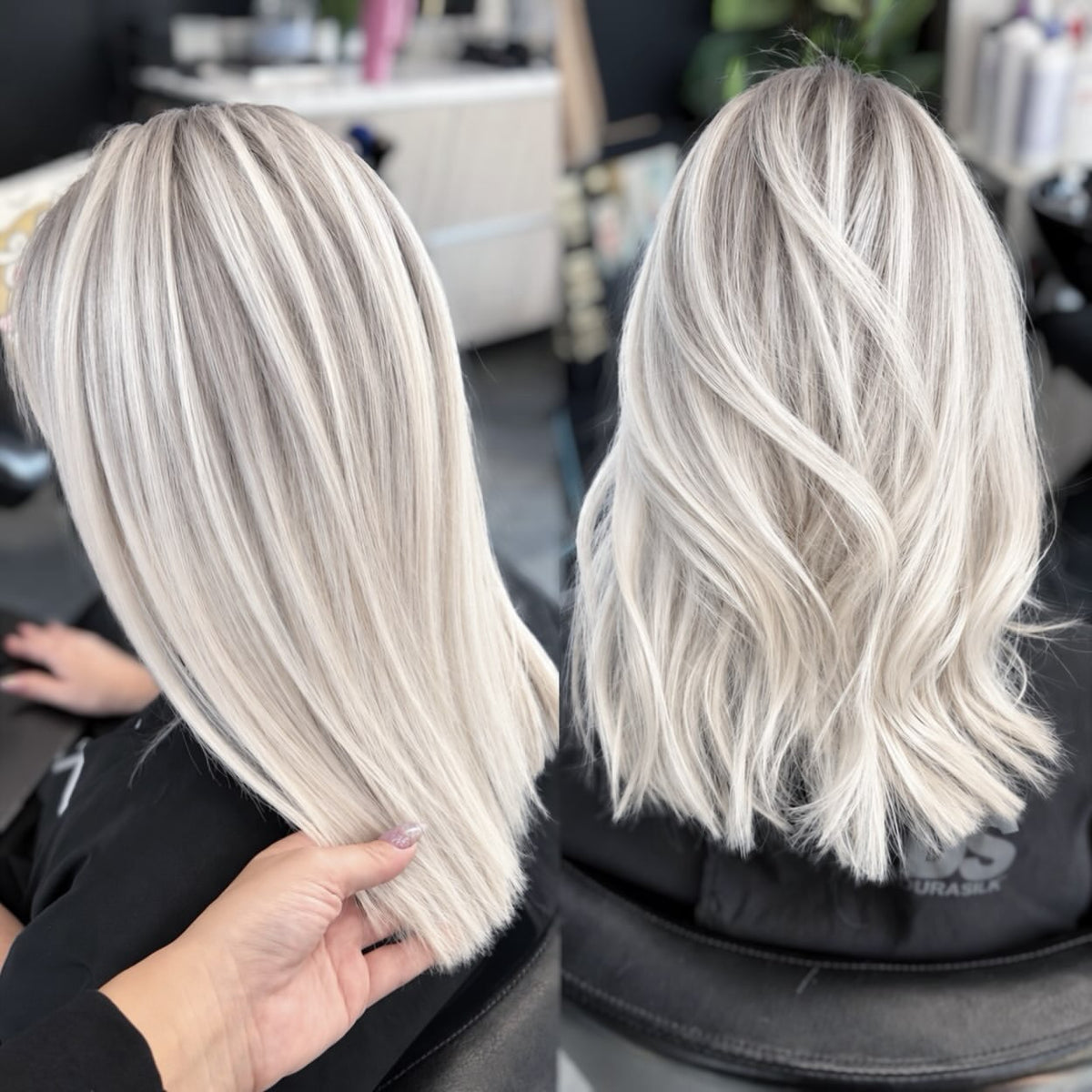5X5 HD Lace Front Wig Platinum Blonde color 180% Density 18inch-32inch