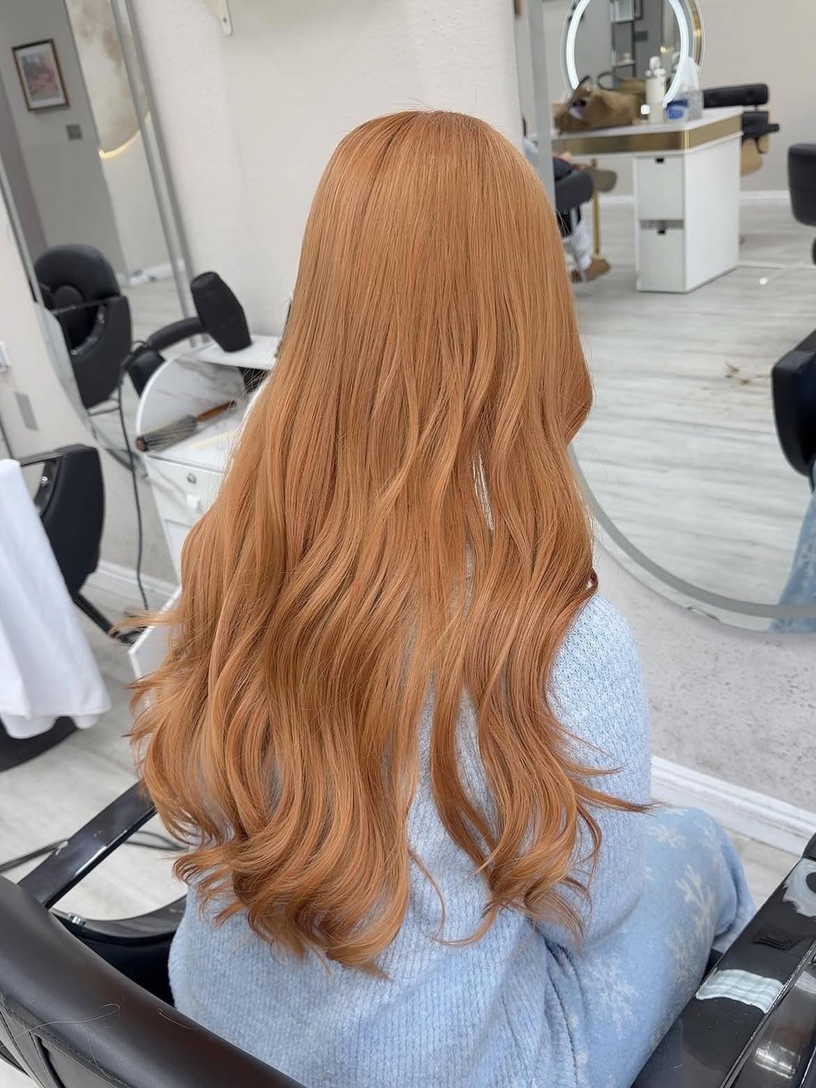 5X5 HD Lace Front Wig #300 Solid Warm Peach Ginger color 180% Density 18inch-32inch