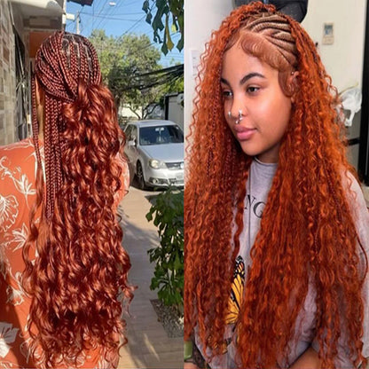 5X5 HD Lace Front Wig red color 180% Density 18inch-32inch