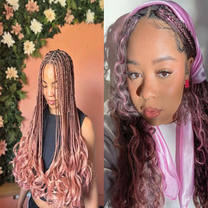 5X5 HD Lace Front Wig pink color 180% Density 18inch-32inch