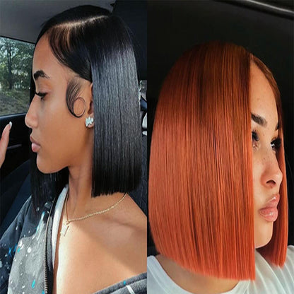 5X5 HD Lace Front Wig red color 180% Density 18inch-32inch