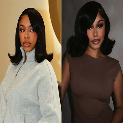 5X5 HD Lace Front Wig black color 180% Density 18inch-32inch