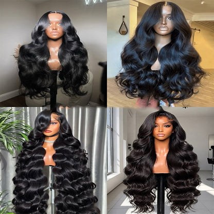 5X5 HD Lace Front Wig black color 180% Density 18inch-32inch