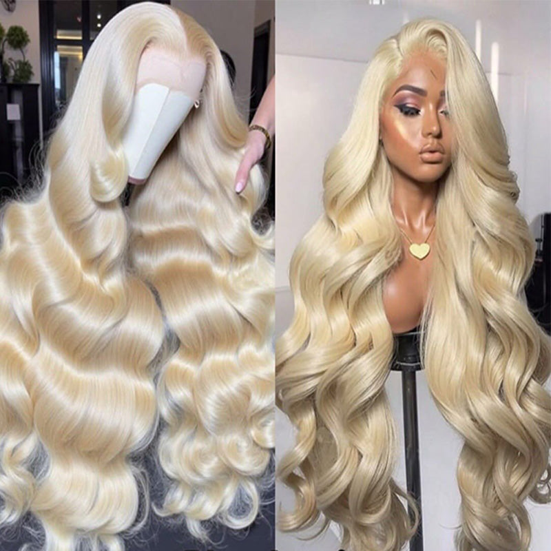 5X5 HD Lace Front Wig blonde color 180% Density 18inch-32inch
