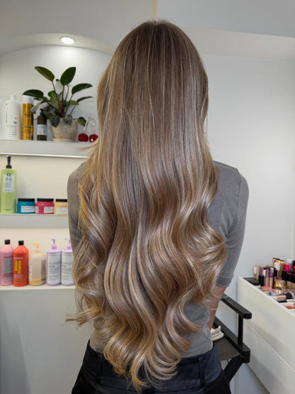 5X5 HD Lace Front Wig Bronde Balayage color 180% Density 18inch-32inch