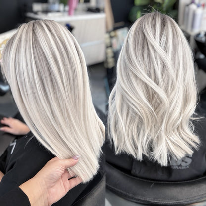 5X5 HD Lace Front Wig Platinum Blonde color 180% Density 18inch-32inch