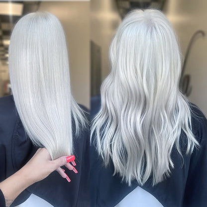 5X5 HD Lace Front Wig Platinum Blonde color 180% Density 18inch-32inch