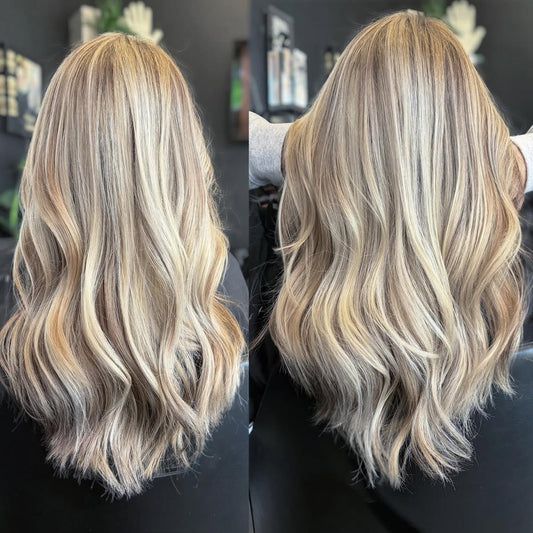 5X5 HD Lace Front Wig Ash Blonde Balayage color 180% Density 18inch-32inch