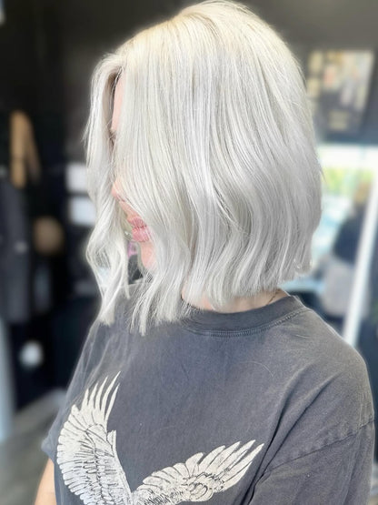 5X5 HD Lace Front Wig Platinum Blonde color 180% Density 18inch-32inch