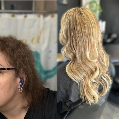 5X5 HD Lace Front Wig Sunny Honey Blonde Balayage color 180% Density 18inch-32inch