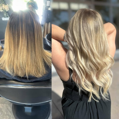 5X5 HD Lace Front Wig Rooted Blonde Balayage color 180% Density 18inch-32inch