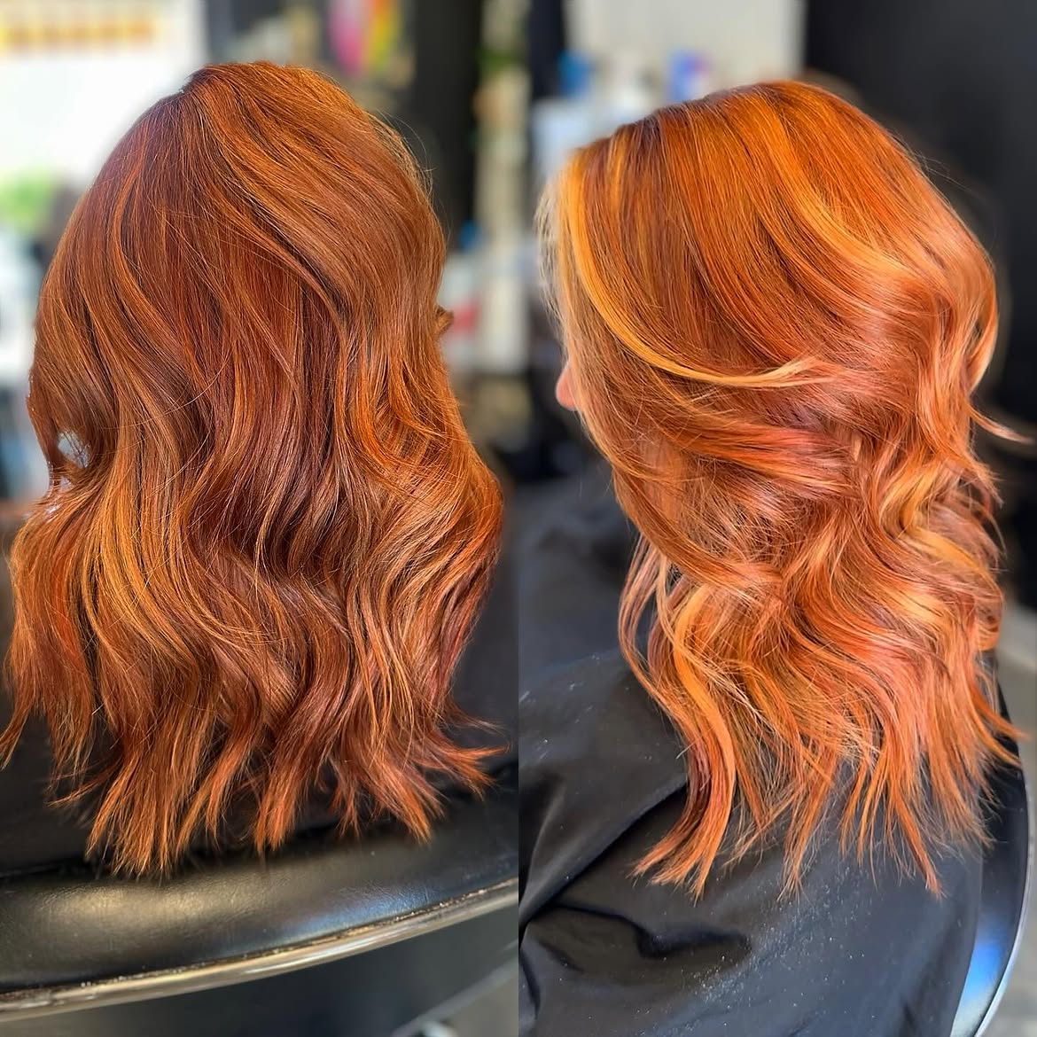 5X5 HD Lace Front Wig Ginger Copper Balayage color 180% Density 18inch-32inch