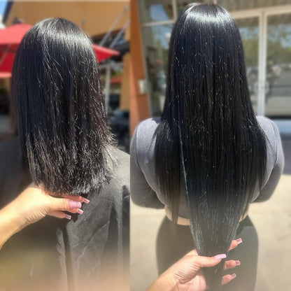 5X5 HD Lace Front Wig Natural Black color 180% Density 18inch-32inch