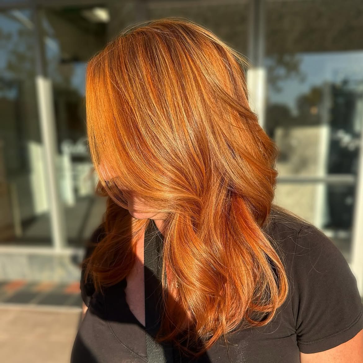 5X5 HD Lace Front Wig Ginger Copper Balayage color 180% Density 18inch-32inch