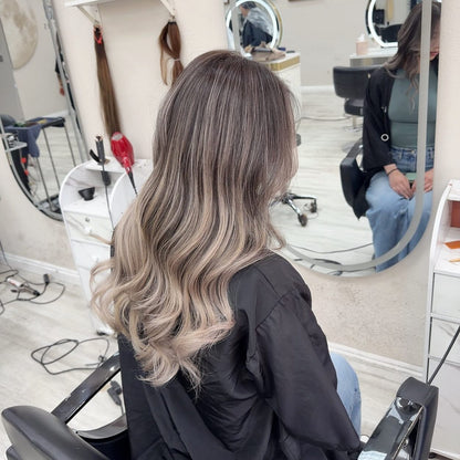 5X5 HD Lace Front Wig T1B/22 Ash Bronde Balayage Highlight color 180% Density 18inch-32inch