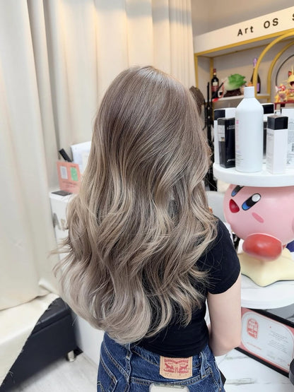5X5 HD Lace Front Wig Ash Blonde Balayage color 180% Density 18inch-32inch