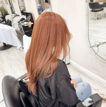 5X5 HD Lace Front Wig #300 Solid Warm Peach Ginger color 180% Density 18inch-32inch