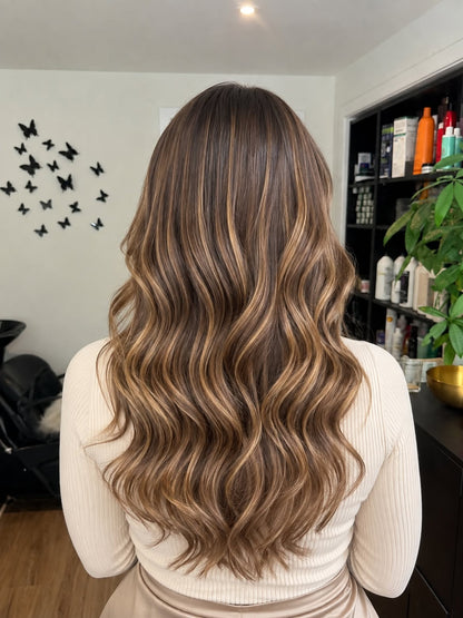 5X5 HD Lace Front Wig, T4/27 Ombre, 180% Density 18inch-32inch