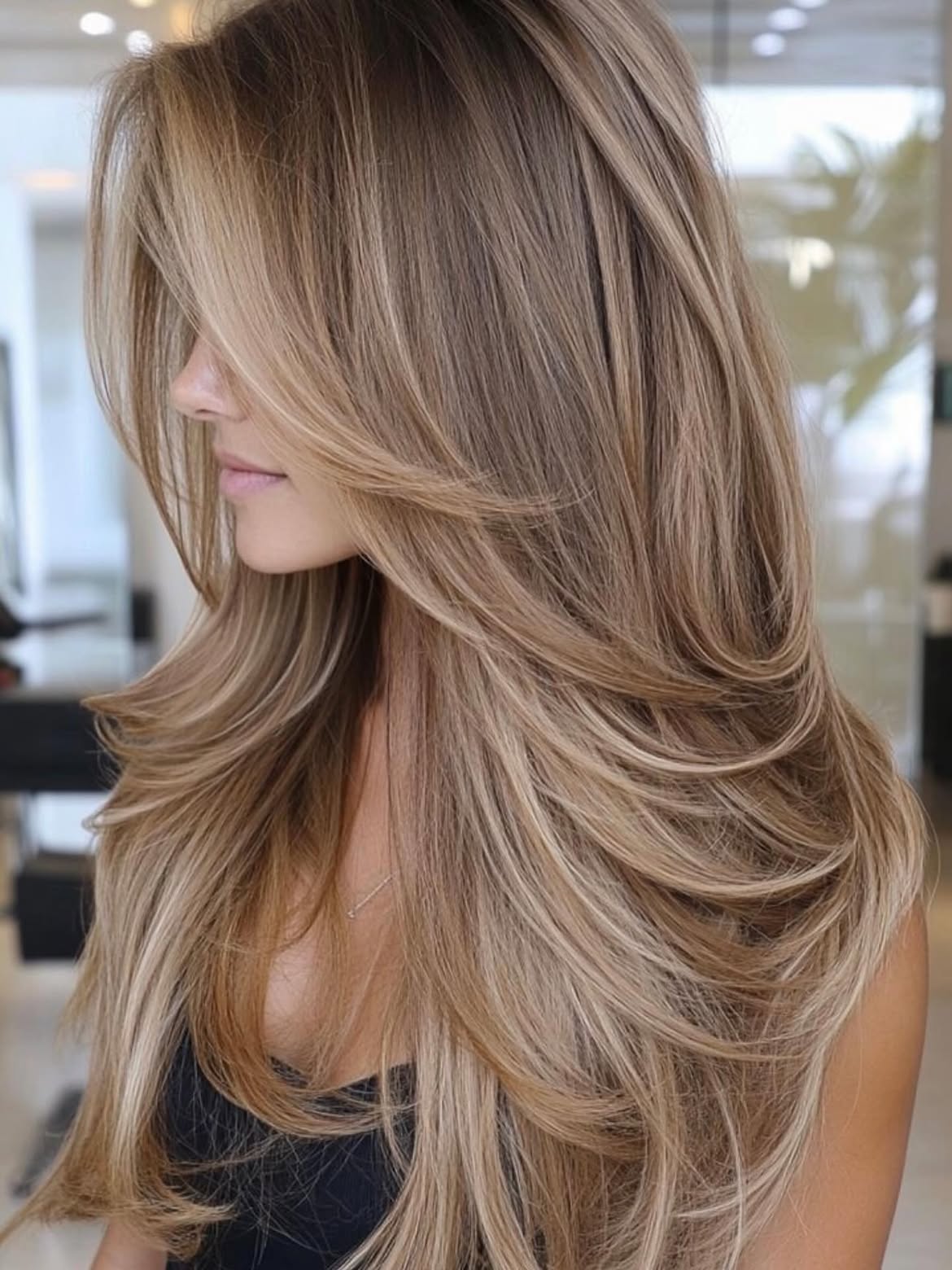 4X4 HD Lace Front Wig Milk Tea Brown Balayage color 180% Density 18inch-32inch
