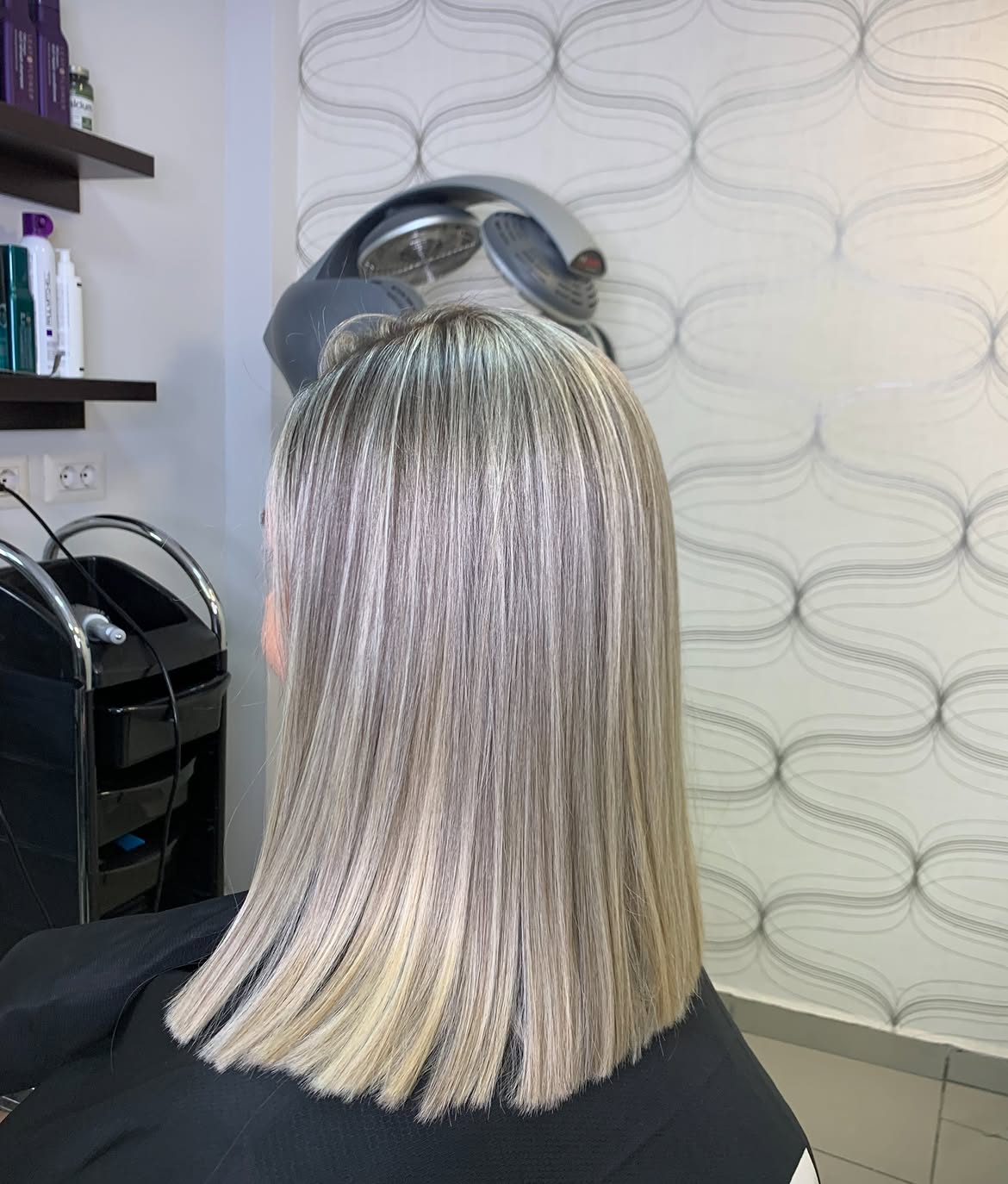 5X5 HD Lace Front Wig Ash Platinum Balayage color 180% Density 18inch-32inch