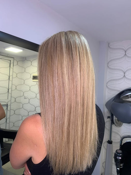 4X4 HD Lace Front Wig Ash Blonde Highlight color 180% Density 18inch-32inch