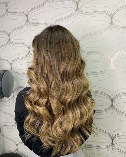 5X5 HD Lace Front Wig Balayage Caramel Brown color 180% Density 18inch-32inch