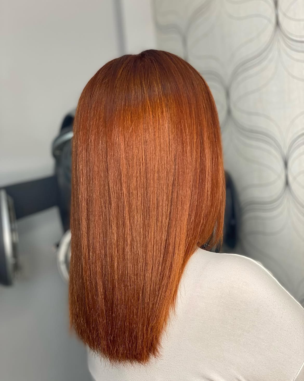4X4 HD Lace Front Wig Solid Copper Red Bob color 180% Density 18inch-32inch