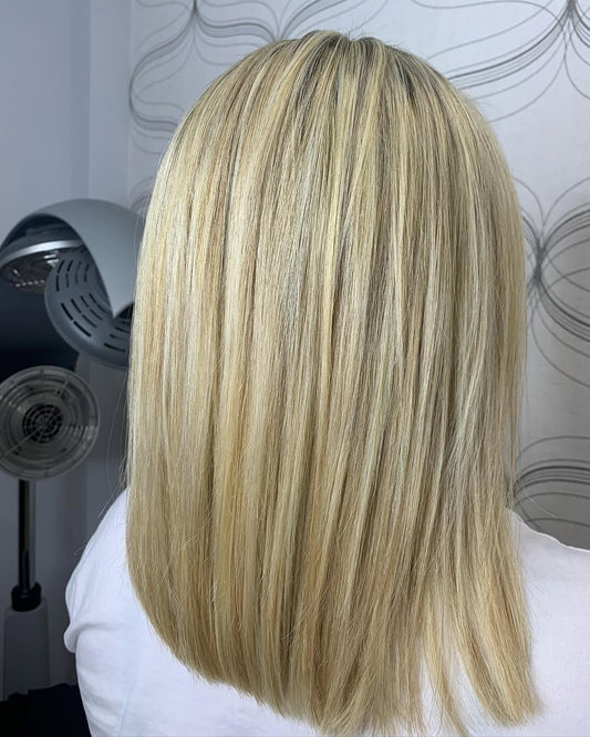 4X4 HD Lace Front Wig Balayage Ash Blonde Bob color 180% Density 18inch-32inch