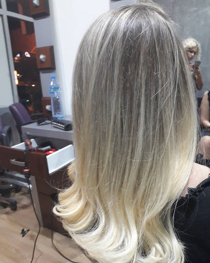 5X5 HD Lace Front Wig Ash Blonde Balayage color 180% Density 18inch-32inch