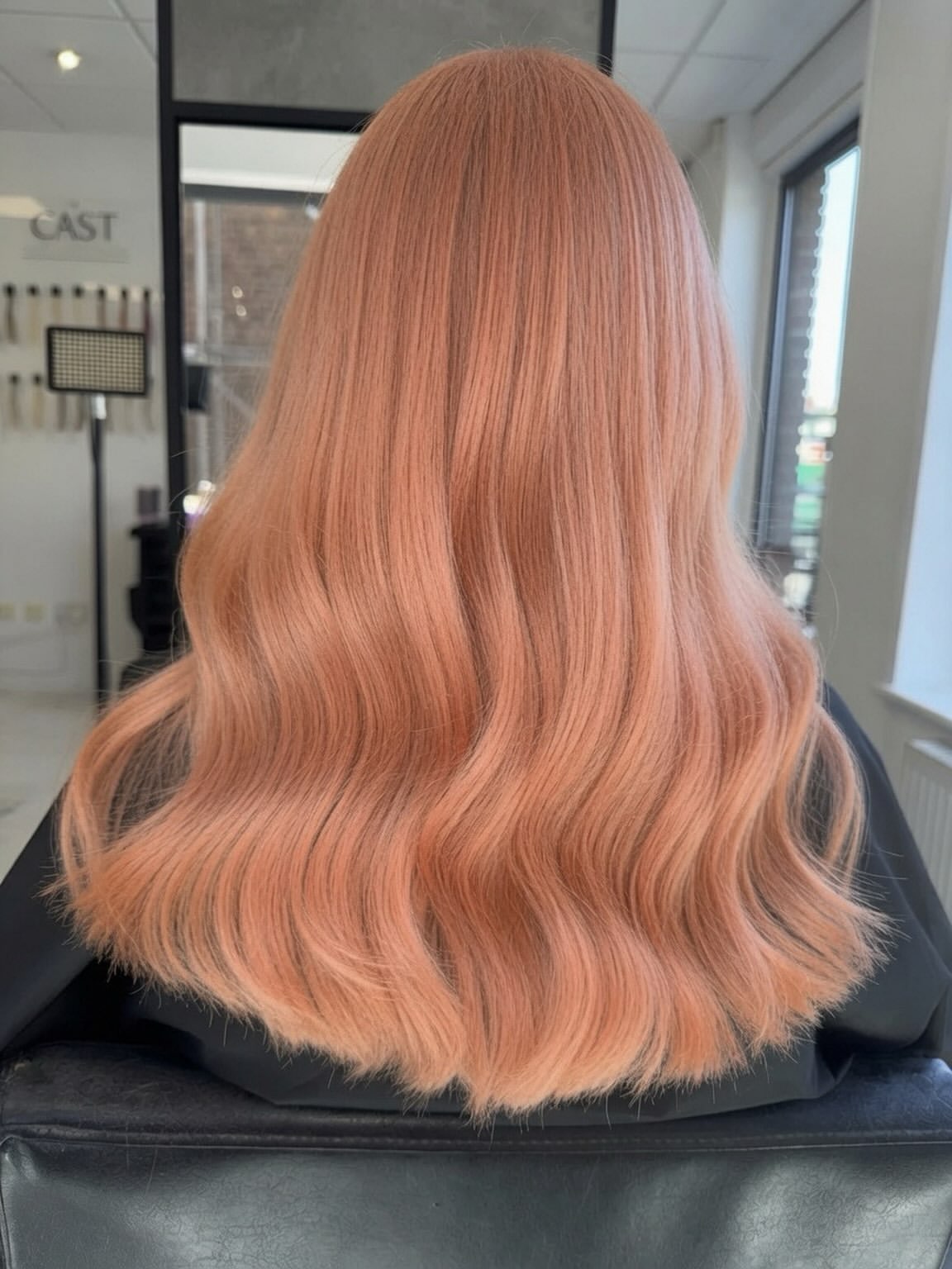5X5 HD Lace Front Wig #PeachOrange Solid Peach Orange Body Wave color 180% Density 18inch-32inch