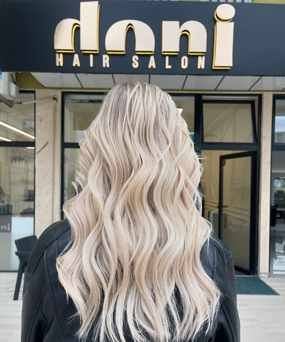 5X5 HD Lace Front Wig Ash Blonde Balayage color 180% Density 18inch-32inch