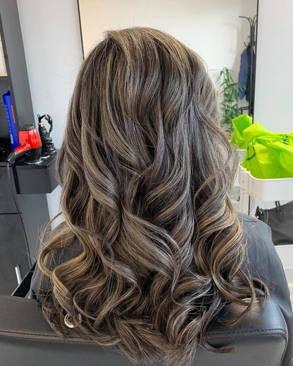 4X4 HD Lace Front Wig Cool Brown Balayage color 180% Density 18inch-32inch