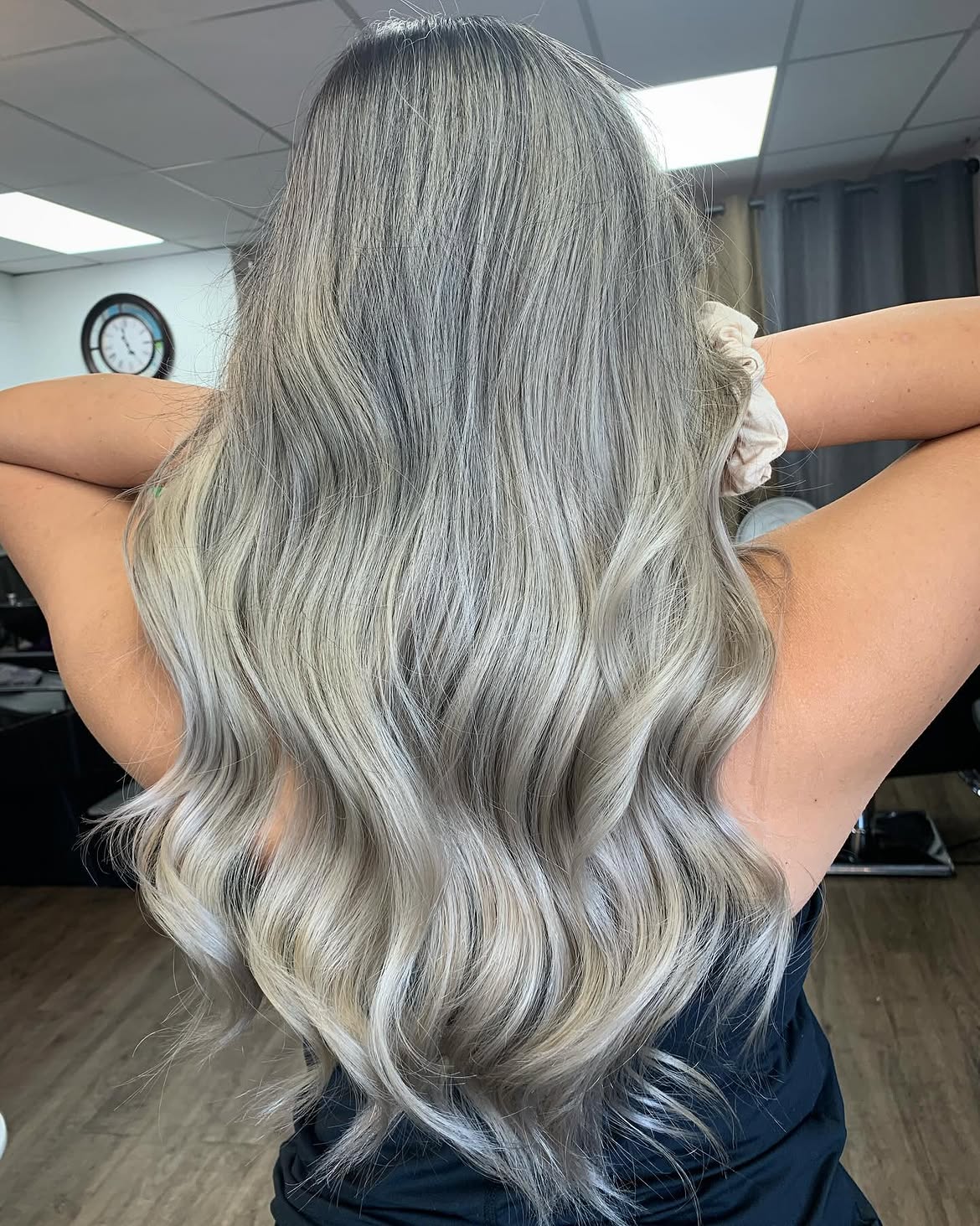 4X4 HD Lace Front Wig Balayage Ash Grey color 180% Density 18inch-32inch