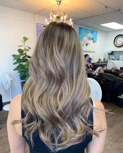 4X4 HD Lace Front Wig Ash Brown Balayage color 180% Density 18inch-32inch