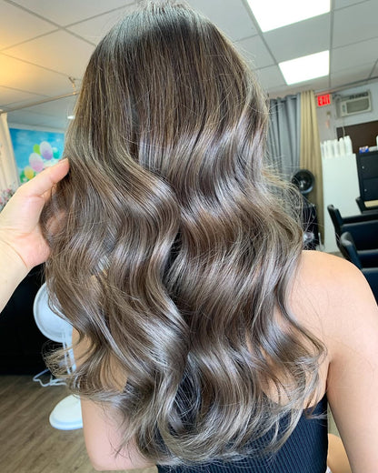 4X4 HD Lace Front Wig Balayage Medium Ash Brown color 180% Density 18inch-32inch