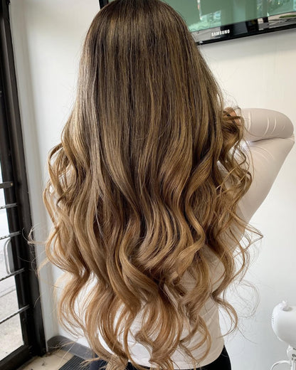 4X4 HD Lace Front Wig Balayage Warm Honey Brown color 180% Density 18inch-32inch
