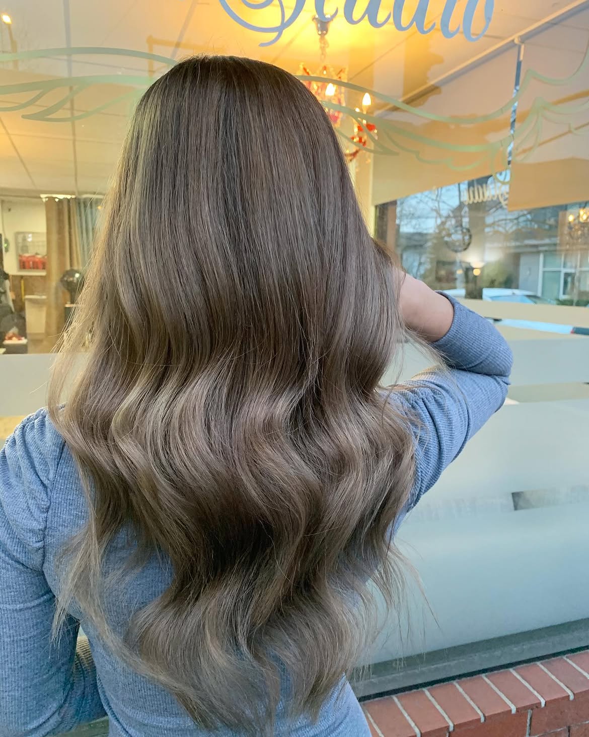 4X4 HD Lace Front Wig Ash Brown Balayage color 180% Density 18inch-32inch