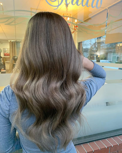 4X4 HD Lace Front Wig Ash Brown Balayage color 180% Density 18inch-32inch