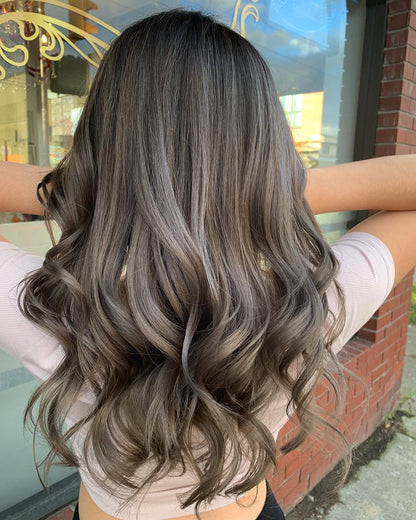 4X4 HD Lace Front Wig Dark Brown Ash Balayage color 180% Density 18inch-32inch