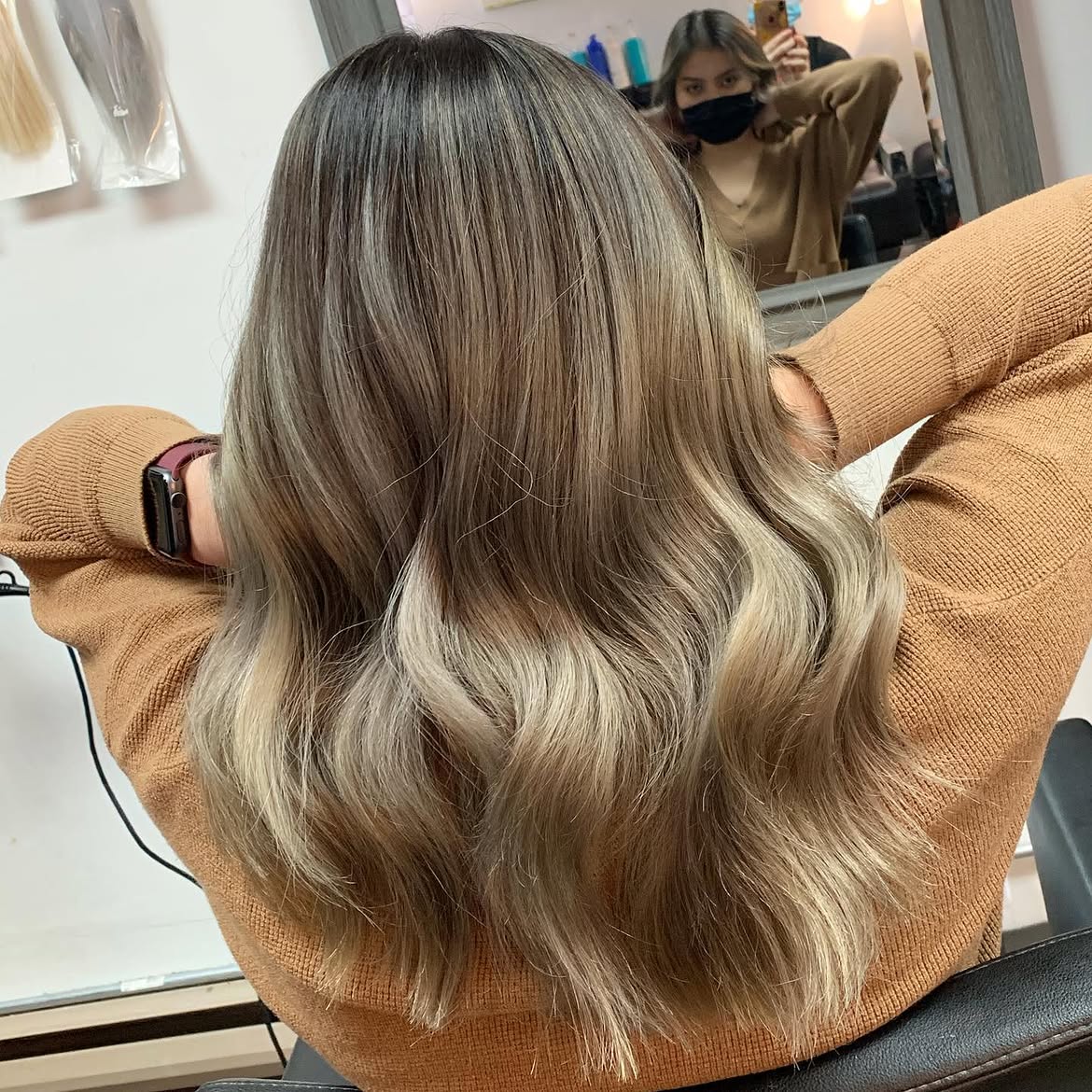 4X4 HD Lace Front Wig Ash Brown Balayage color 180% Density 18inch-32inch