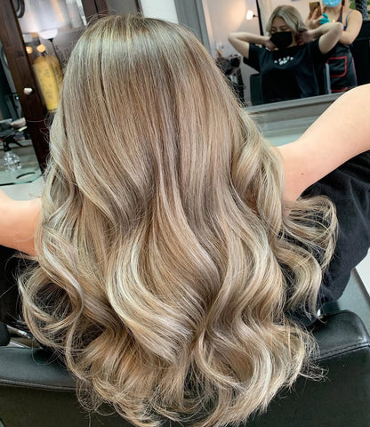 4X4 HD Lace Front Wig Light Blonde Milk Tea Balayage color 180% Density 18inch-32inch