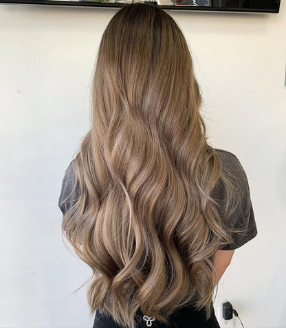 4X4 HD Lace Front Wig Cool Ash Brown Balayage color 180% Density 18inch-32inch
