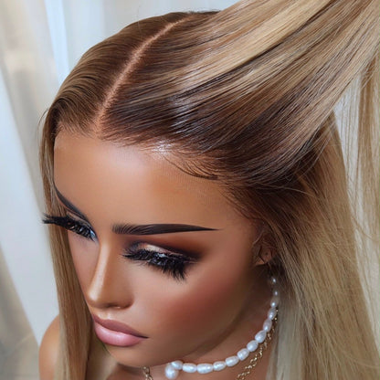 【SeraphicWig】Lace Top Wig Human Hair Wigs  Swiss Lace Free Parting Invisible Scalp Effect Glueless Option