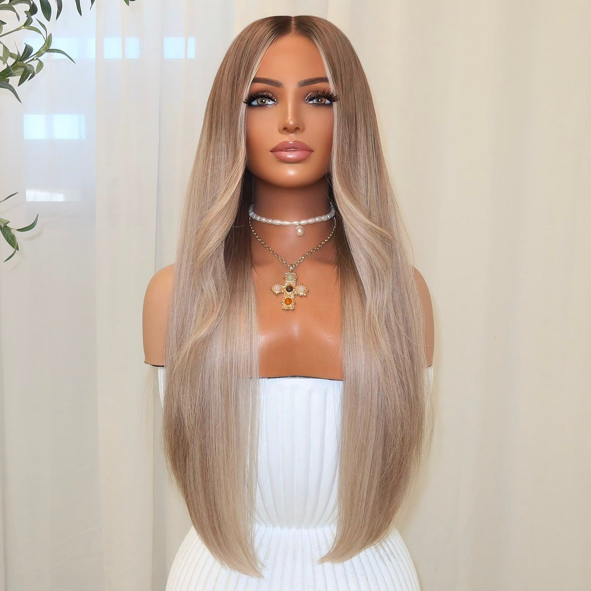 【SeraphicWig】Lace Top Wig Human Hair Wigs  Swiss Lace Free Parting Invisible Scalp Effect Glueless Option