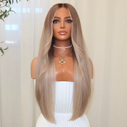 【SeraphicWig】Lace Top Wig Human Hair Wigs  Swiss Lace Free Parting Invisible Scalp Effect Glueless Option