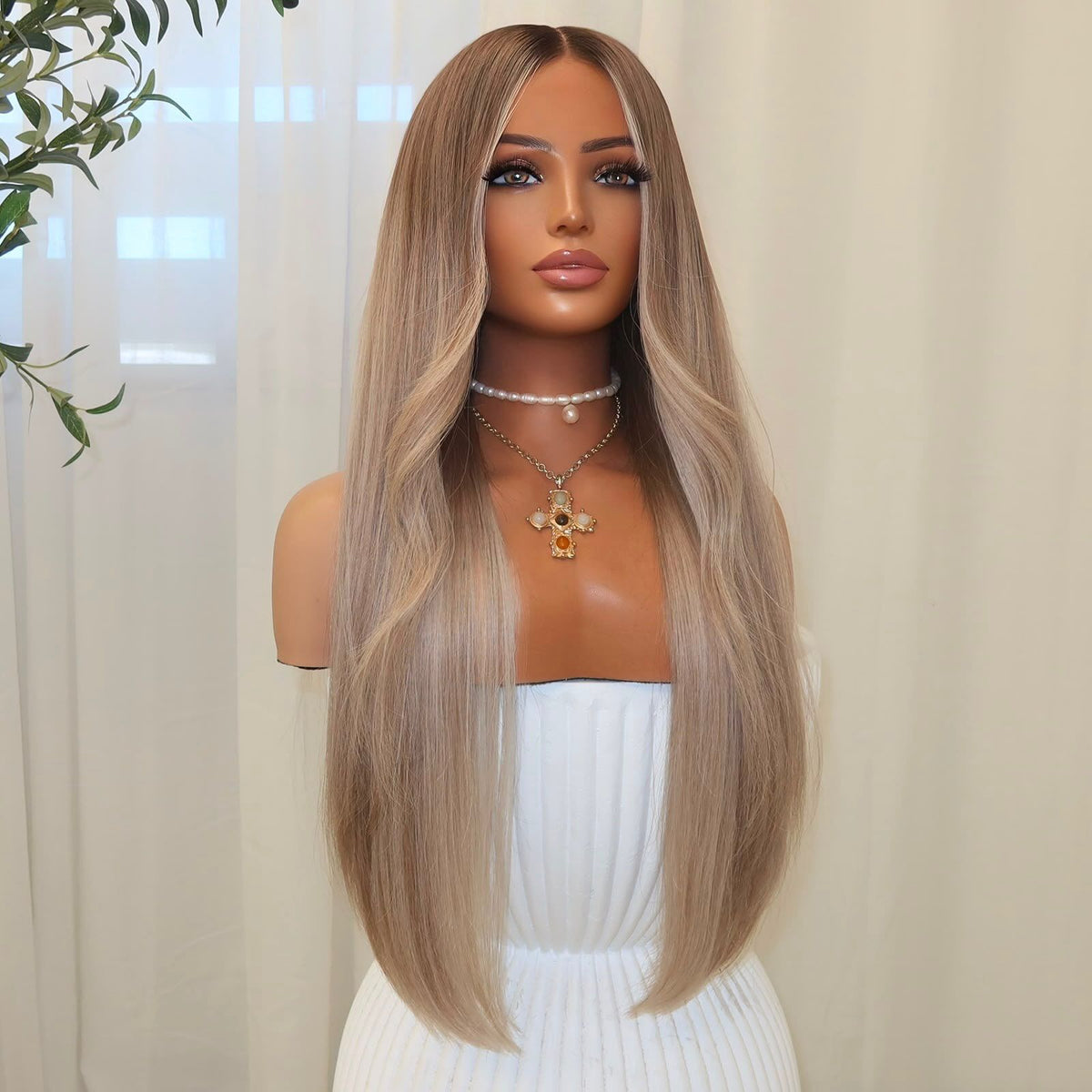 【SeraphicWig】Lace Top Wig Human Hair Wigs  Swiss Lace Free Parting Invisible Scalp Effect Glueless Option