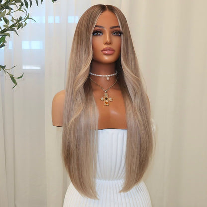 【SeraphicWig】Lace Top Wig Human Hair Wigs  Swiss Lace Free Parting Invisible Scalp Effect Glueless Option