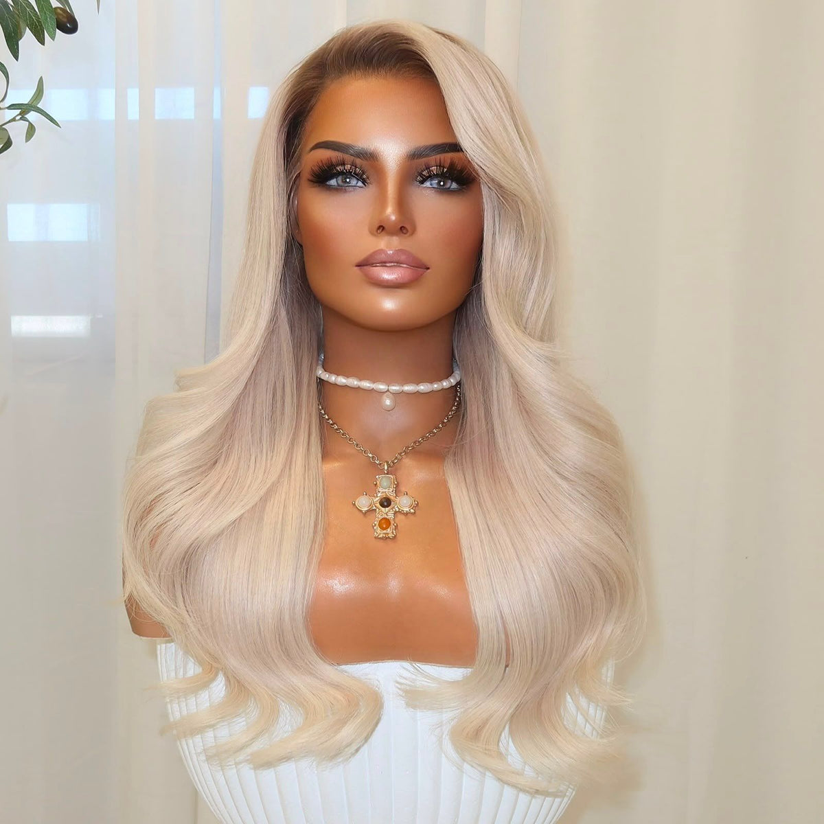 【SeraphicWig】Lace Top Wig Human Hair Wigs  Swiss Lace Free Parting Invisible Scalp Effect Glueless Option
