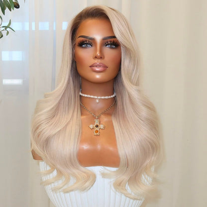【SeraphicWig】Lace Top Wig Human Hair Wigs  Swiss Lace Free Parting Invisible Scalp Effect Glueless Option