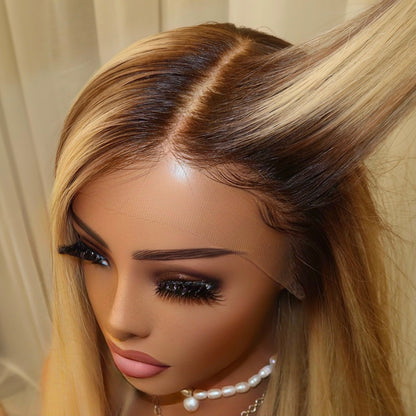 【SeraphicWig】Lace Top Wig Human Hair Wigs  Swiss Lace Free Parting Invisible Scalp Effect Glueless Option